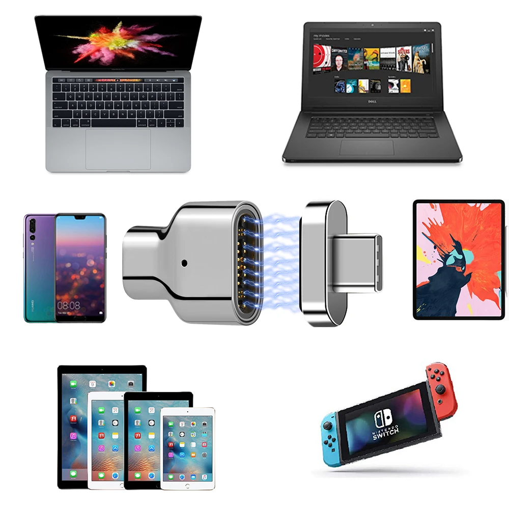 

Оригинальный магнитный фоторазъем на 24 контакта, PD 100 Вт, быстрая скорость 10 фунтов/с, шнур для передачи данных, высококачественный зарядный кабель