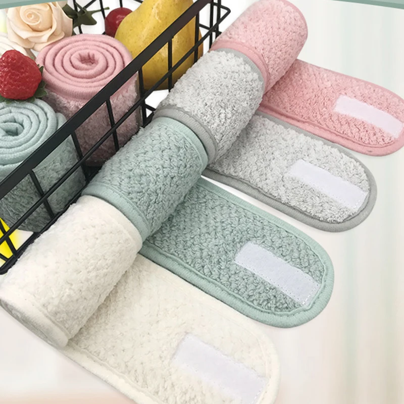 

Регулируемая повязка на голову для макияжа, повязка для волос для мытья лица, Мягкая повязка для волос в ванну, спа, повязка для волос для лица, аксессуары для волос для женщин