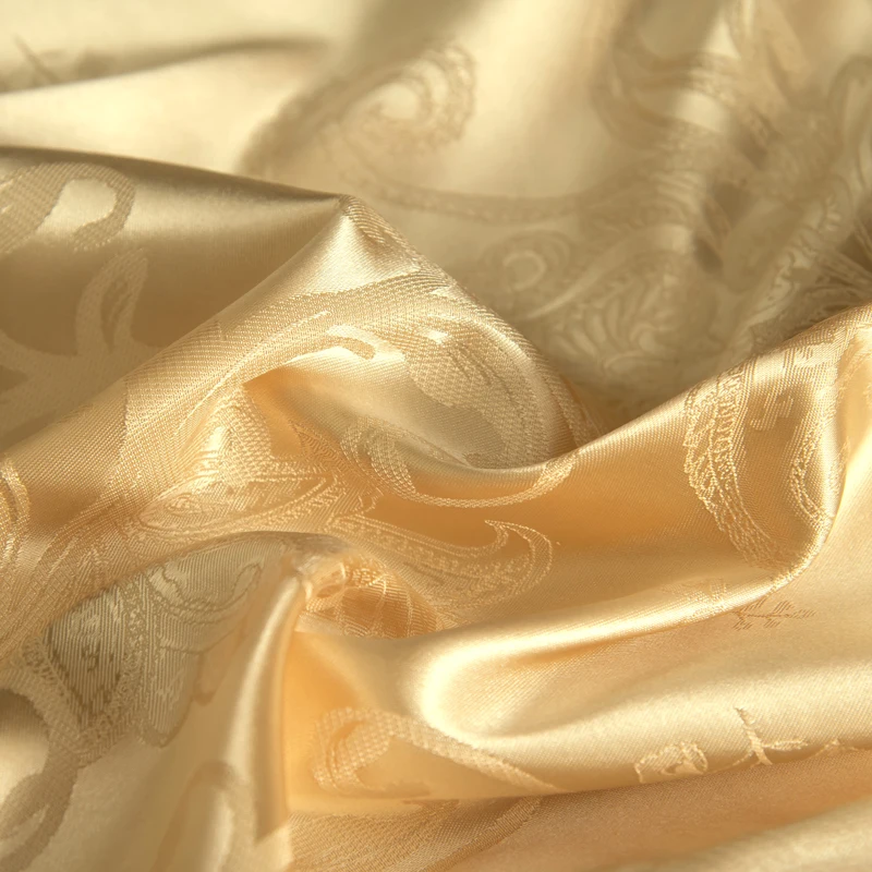Kuup Satin Jacquard Cool Summer 120/150/180Cm Long Pillowcase Embossed Pillow Case Cover Luxury Satin Fabric Home Textile 1pcs