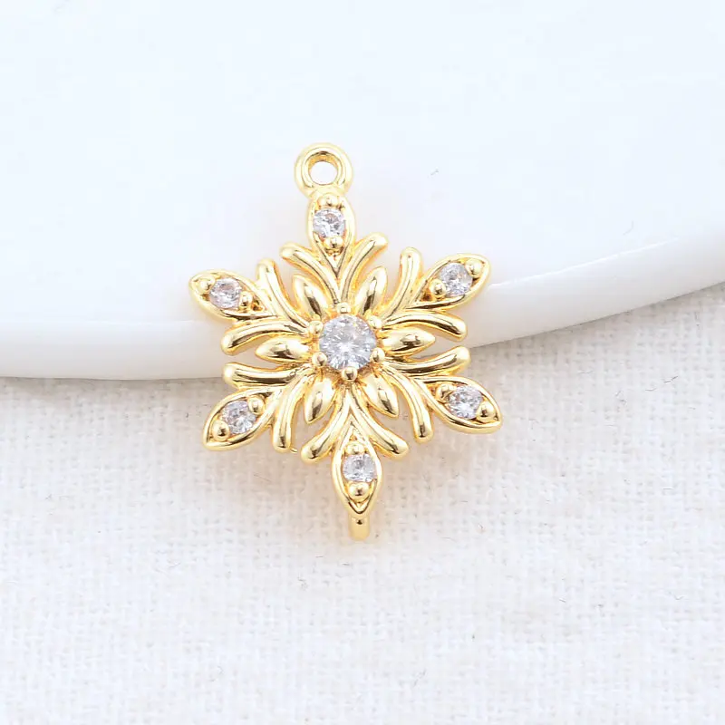 13x18MM 14K  ÷ Ȳ  2    ŷ Ʈ    ǰ Diy ׼