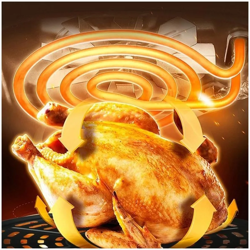 Electric Hot Air Fryers, Healthy Cooking with Temperature Control & Nonstick Basket Compact Space Saving, 360 degree hot air cir 5