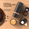 120ml Electric Coffee Machine USB Charging Stainless Steel Piston Coffee Maker Portable Mini Automatic Cleaning for Home Office 5