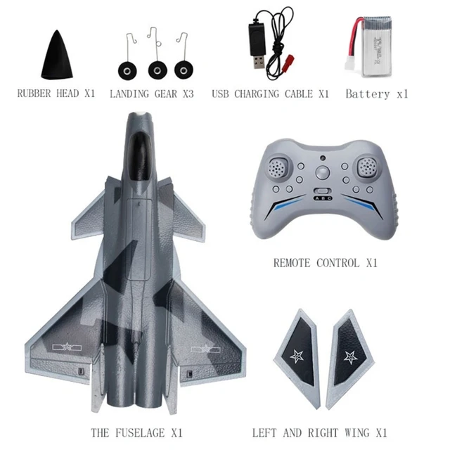 SU35 RC Fighter Drone Brinquedos para Crianças, Aeronaves de Quatro Eixos, Controle  Remoto, Avião, Voo Fácil, Acrobacia, Tumbling 360 °, 2.4G, 4CH - AliExpress