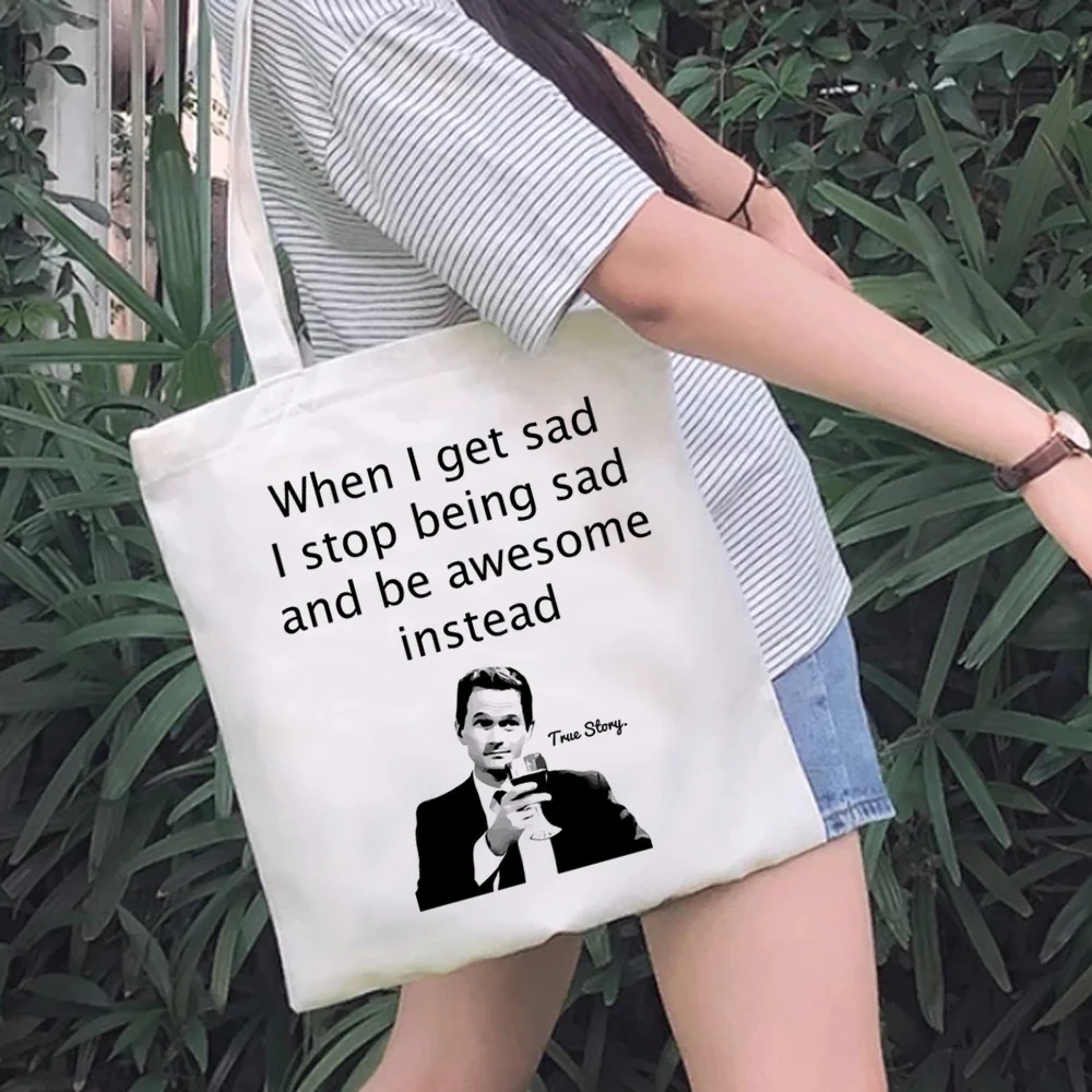 

How I Met Your Mother shopping bag bolsa shopping eco cotton bag foldable bolsas ecologicas cloth net sac tissu