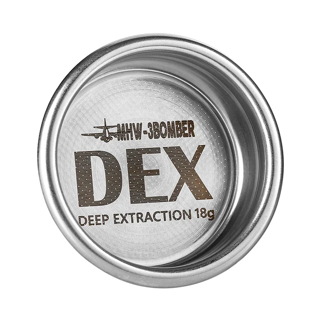 DEX 정밀 58.5mm 에스프레소 커피 필터 바구니, 18g 20g, 에스프레소 퍽 스크린 핏, 58mm 포터필터, 가정용 바리스타 액세서리