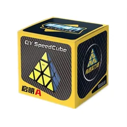 QIYI Speed Magic Cube Puzzle - Educational Toy with Black Stickers (Pyramid)