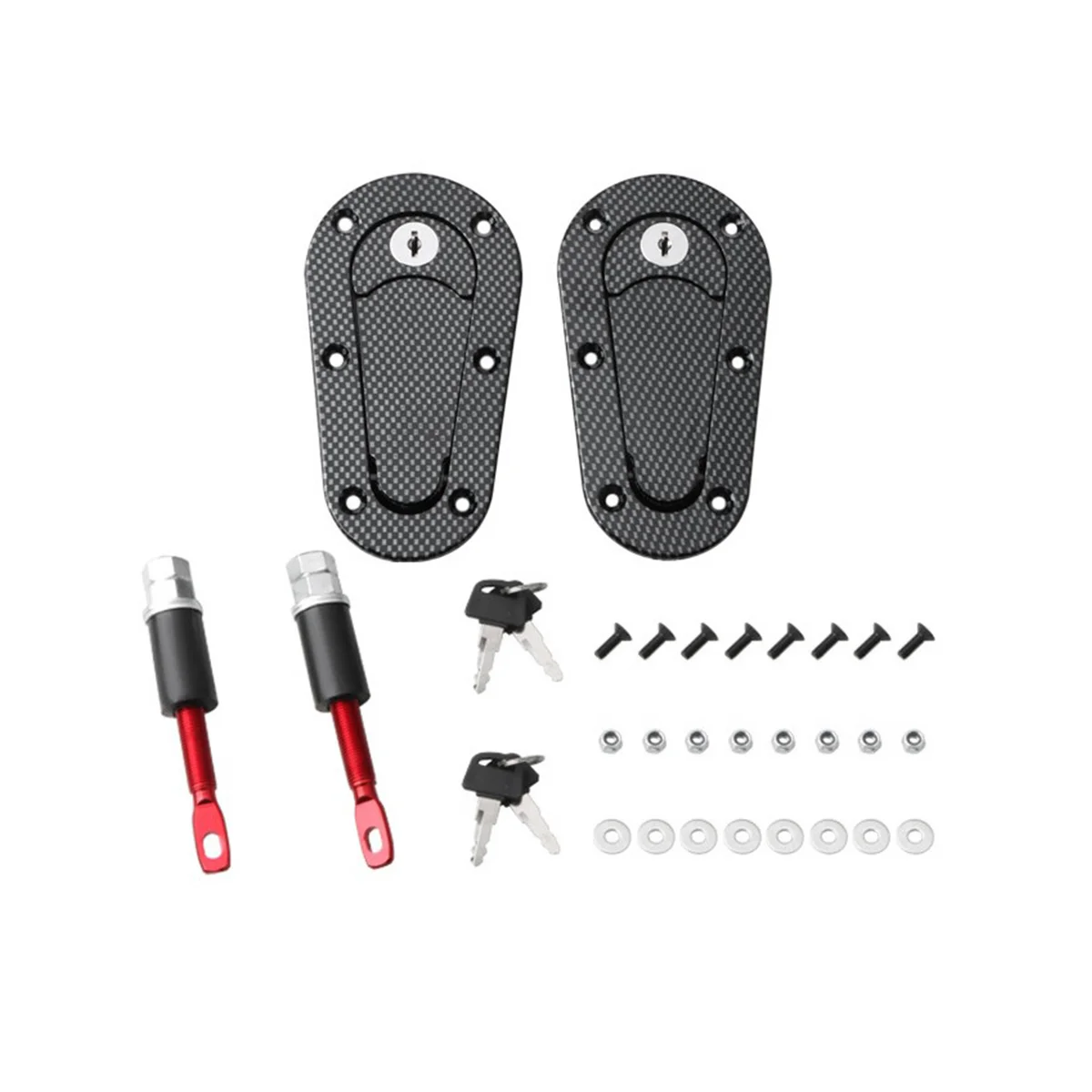 

Universal Hood Locks Hood Locks Hood Pins Hood Lock Kit Car Accessories,with Lock As Shown