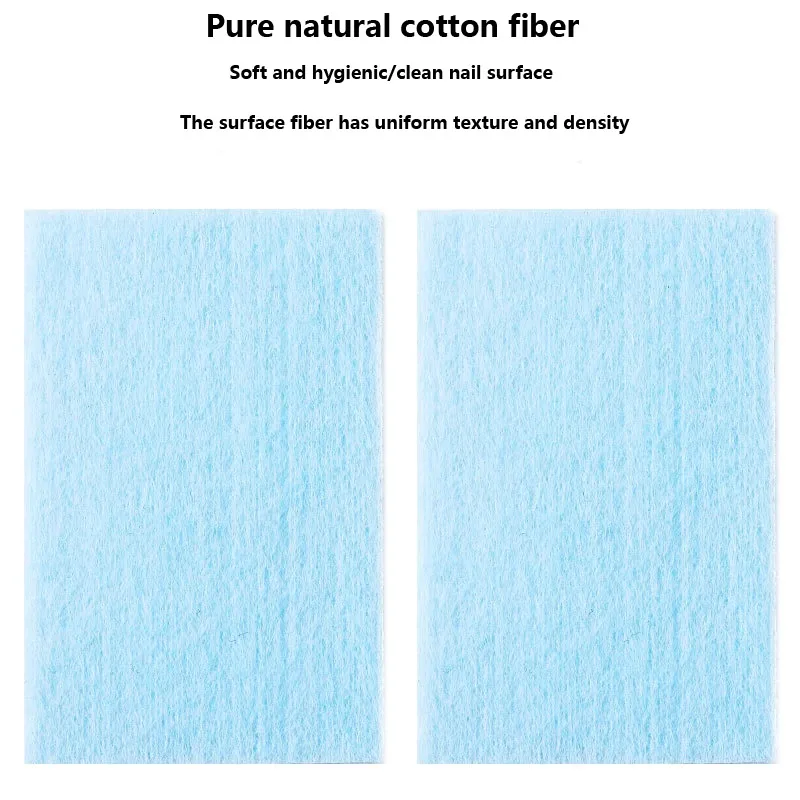 Nail Polish Remover Cotton Wipes Nail Tips 100% Lint-Free Polish Remover Cotton Wipe Gel Clean Cottons Manicure Tool 1 Pack