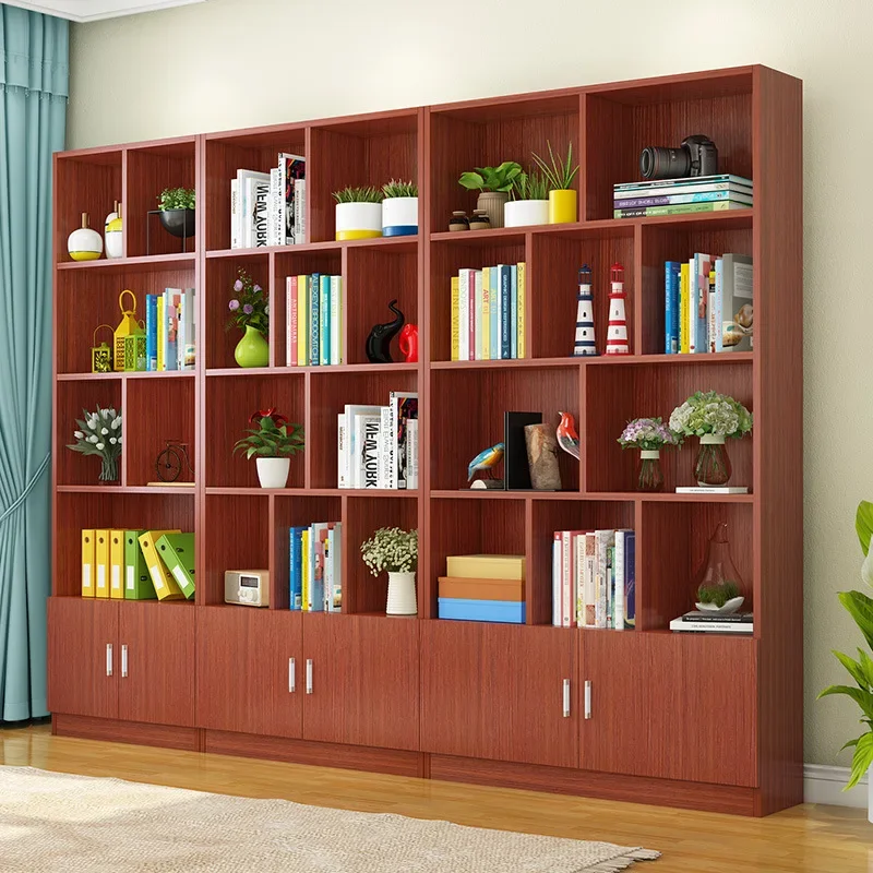 Bookshelf bookcase free combination rack simple floor children's bookcase living room simple storage locker customization