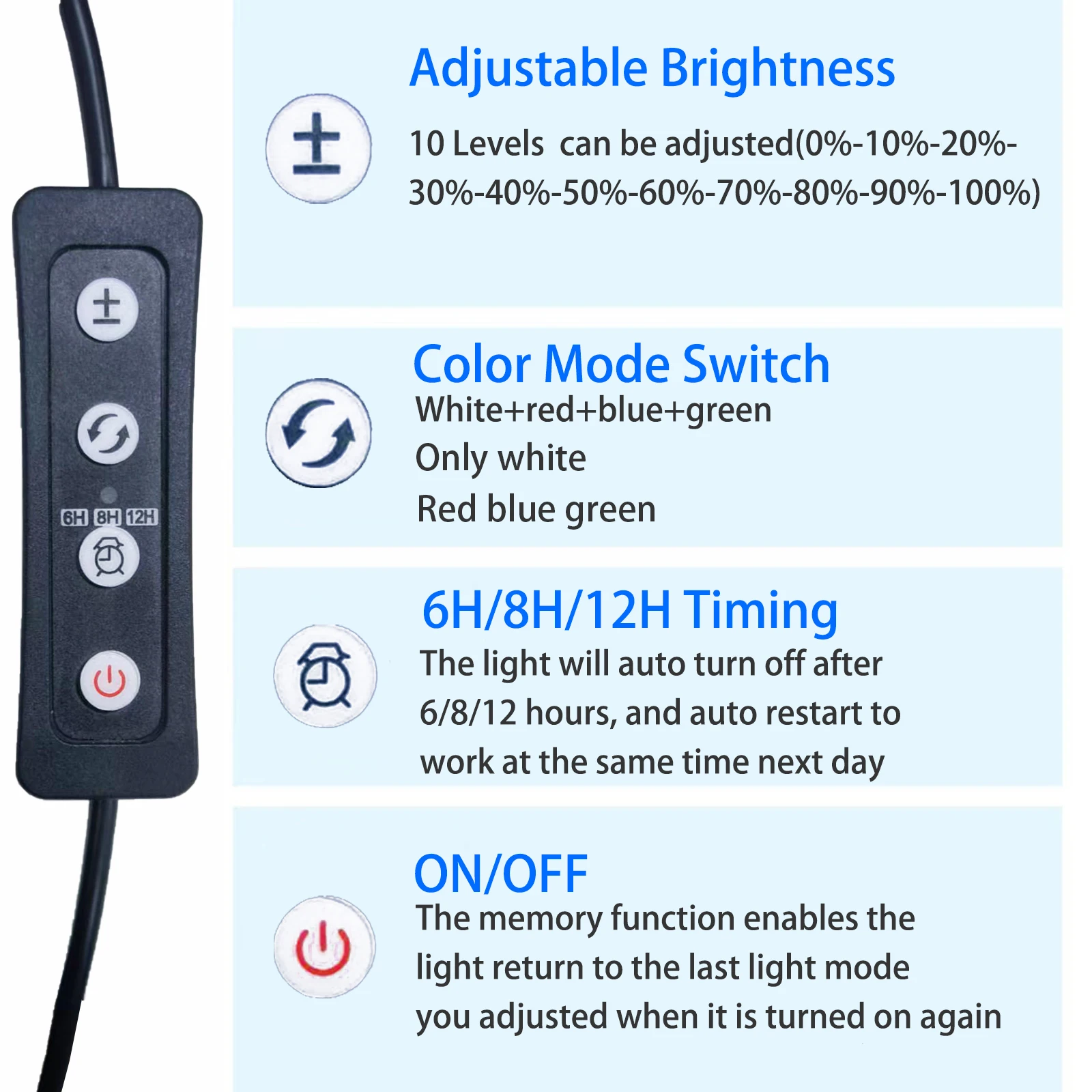 Illuminazione LED per acquari PlatiNum - Dettaglio clip