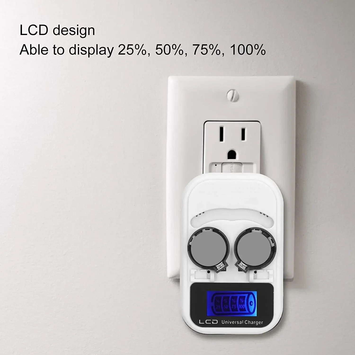 Multi Function USB LCD Button Battery Charger