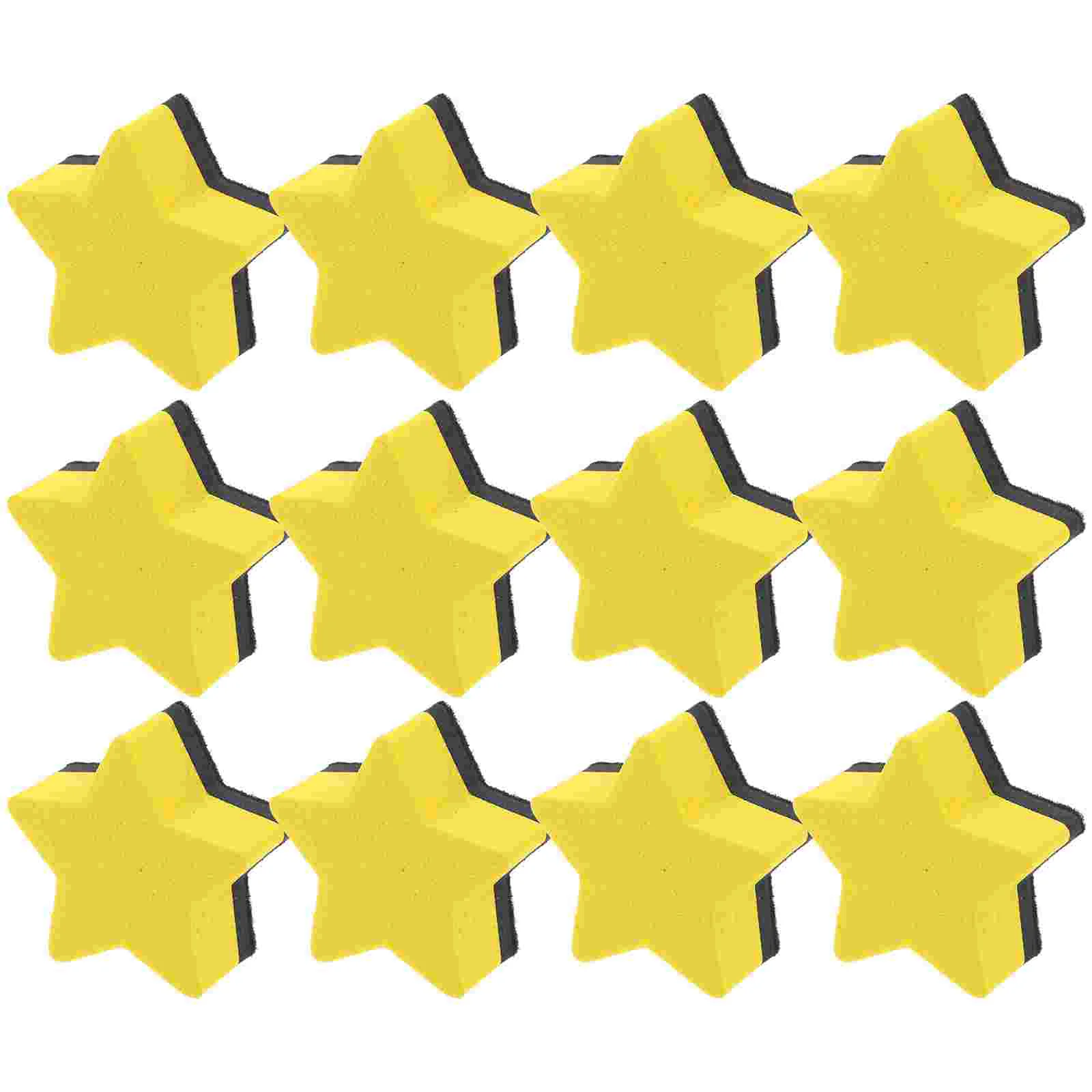 

12 Pcs Pentagram Eraser Erasers for Kids Classroom Accessories Portable Whiteboard Small Felt Cloth Dry Student Use