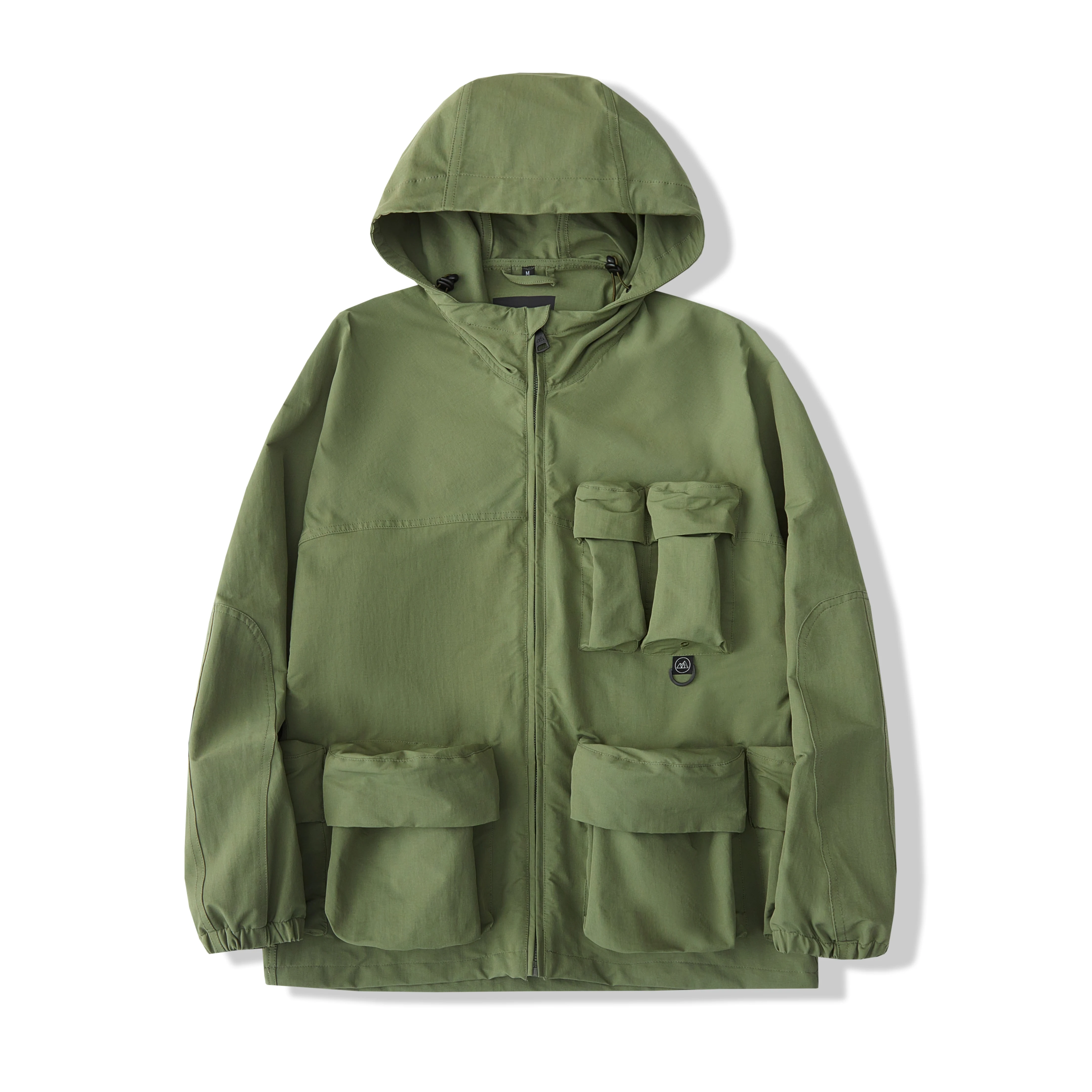 

WHITE FISHTAIL/Multi-pocket camping jacket, loose casual cargo coat