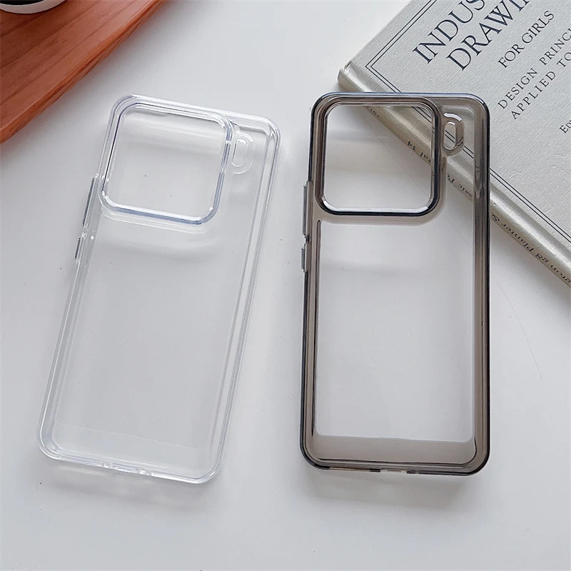 Space TPU Clear Phone Case - Shockproof Transparent Acrylic Armor Back Cover