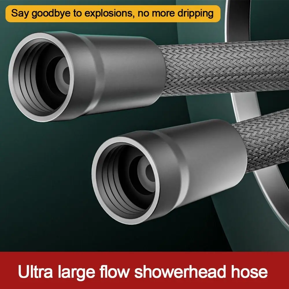 Useful Handheld Shower Hose Anti Winding Universal Interface Shower Tube Flexible Bath Shower Nylon Pipe Bathroom Accessories