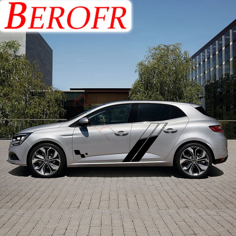 Racing Sport Stripes Entrambi I Lati Car Door Body Decor Decalcomanie In Vinile Accessori Per-Renault Megane Rs Trophy 2010-2020 3-5 Porte