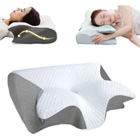 Stitching Color Pillow Memory Foam Cervical Ergonomic Contoured Orthopedic Relaxing Cervical Pillow Versatile Support PillowHome 1