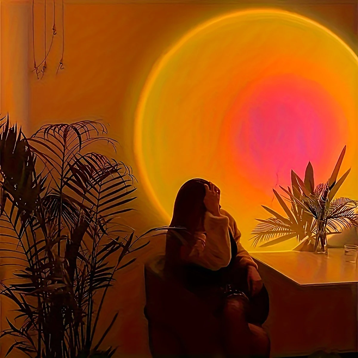 Sunset Lamp - Create a Serene Evening Ambiance with Blissful Sunset Lighting - Perfect for Home Décor and Relaxation 2