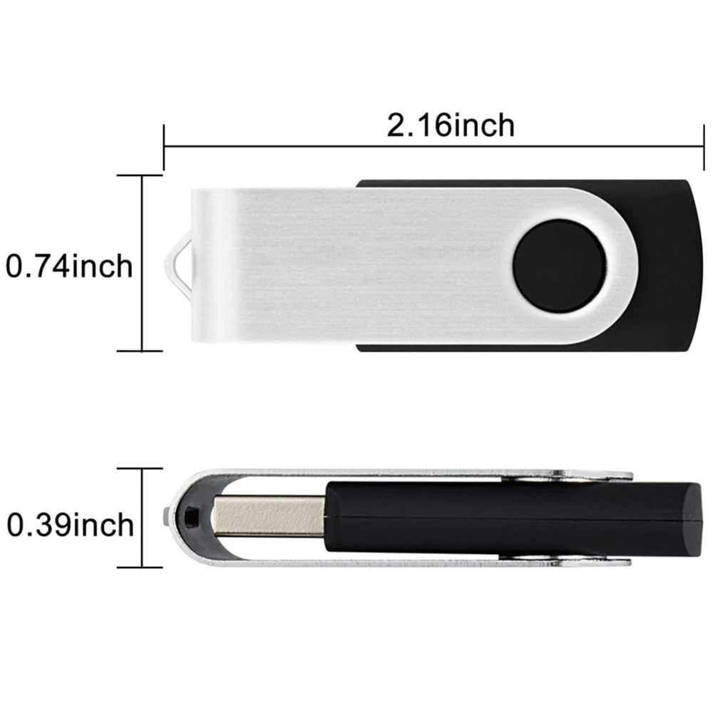 Movimentação 128gb 64gb 32 16gb 8gb 4gb 2gb 1gb 512mb 256m 128m Movimentação da Pena da Movimentação do Polegar Logotipo Personalizado 20 Peças - Imagem 4