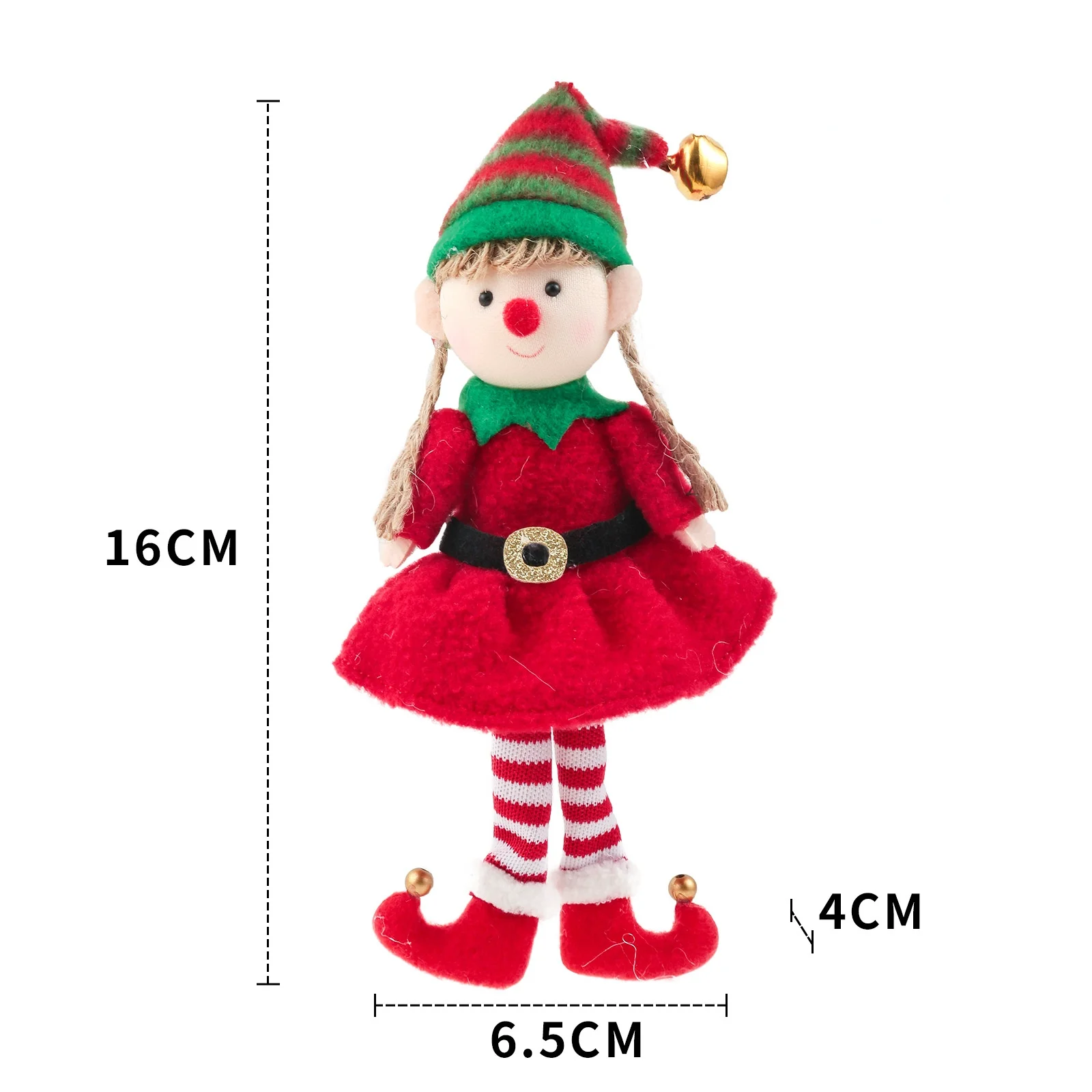 Home Happy New Year Kids Gift Christmas Elf Doll Ornaments Xmas Tree pendant For Christmas Tree Hanging Pendant Supplies