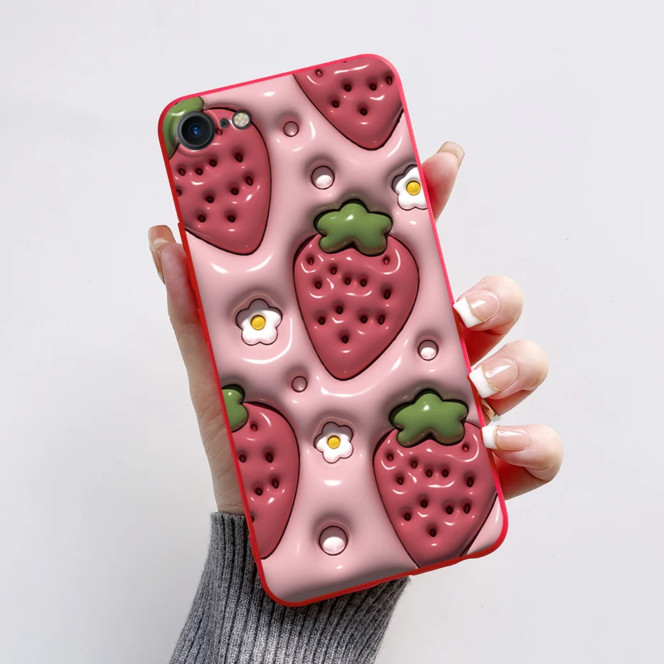 Stylish Painted Soft Silicone TPU Phone Case - 4.7'' Protective Back Cover