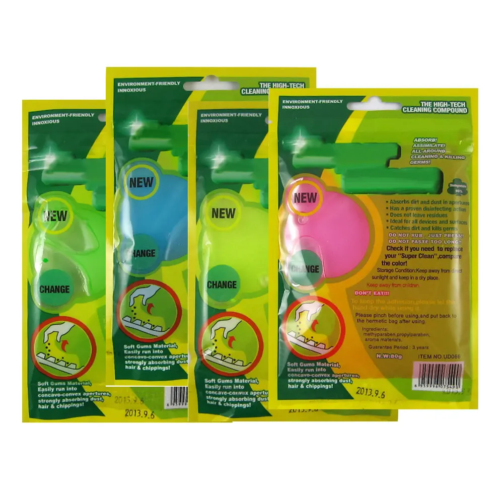 10Pcs Dust Cleaning Gel Magic Clean Gum Super Soft Sticky Cleaner for Keyboard Keypad Phone