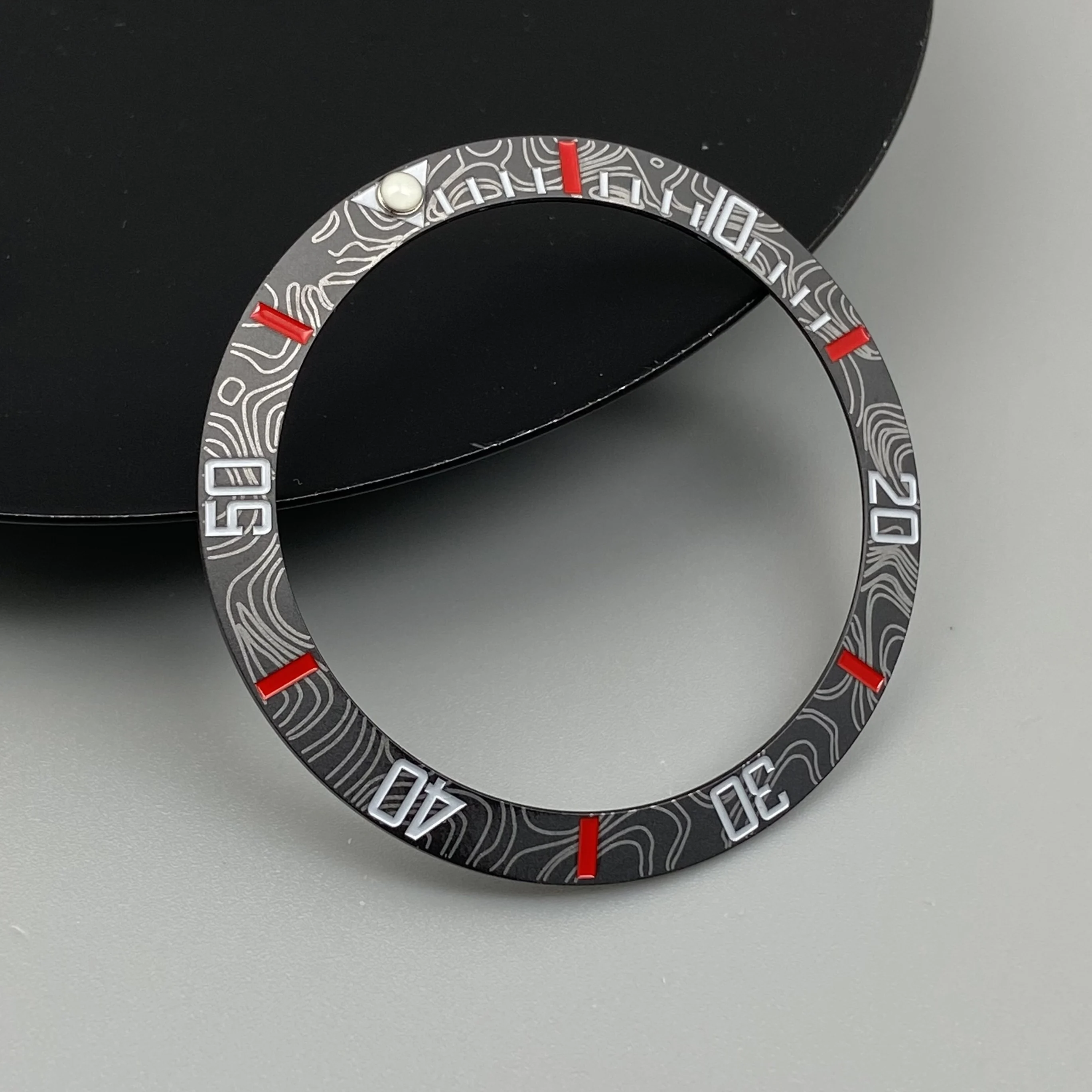 Ceramic & Aluminum Bezel GMT Diving Watch Insert for 40mm Watch Case Replacement