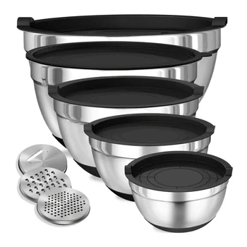 8pcs Stainless Steel Mixing Bowls with Lids 1