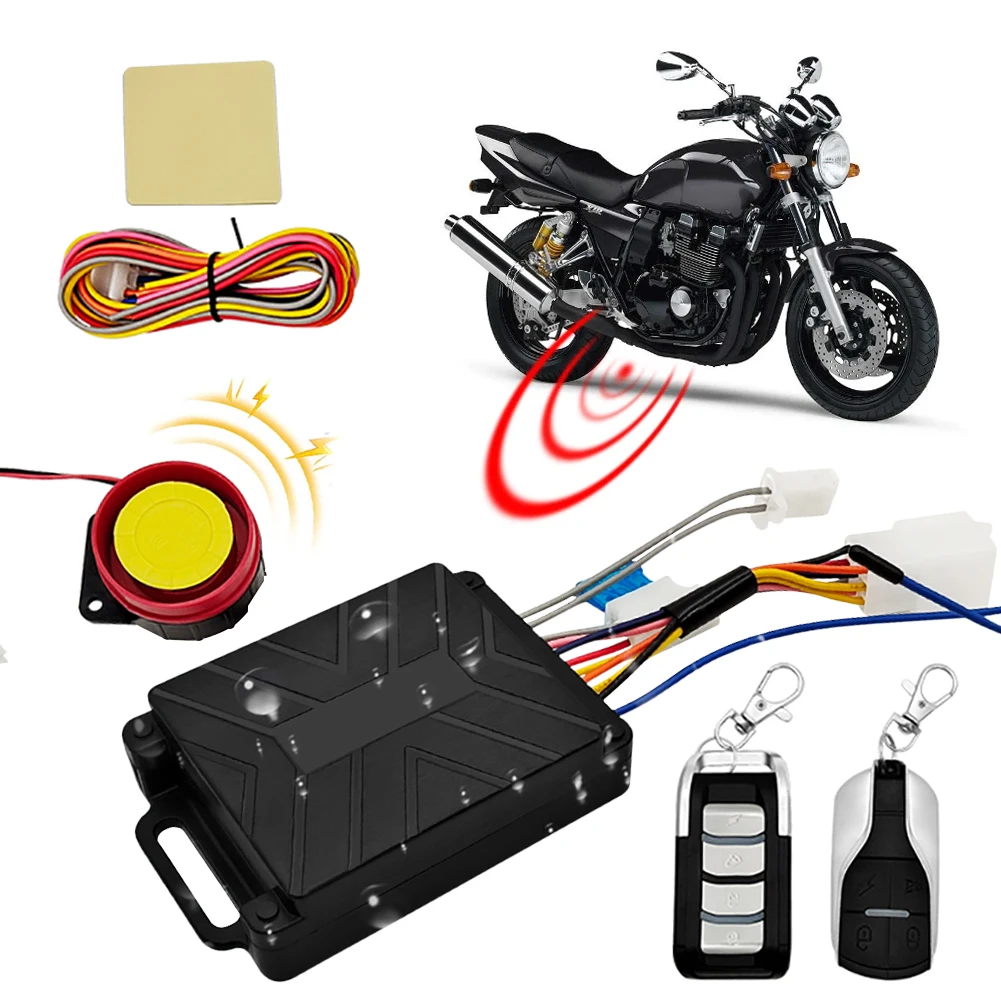 New 12V Motorcycle Bike Security Alarm System Anti-Theft Scooter Smart Alarm Remote Key Motorcycle Speaker Auto Accessories