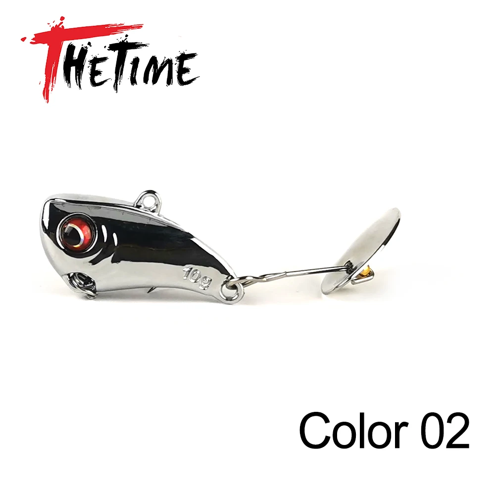 Thetime 5g/10g/15g Spinning Tail spinner Metal VIB Bait Sinking