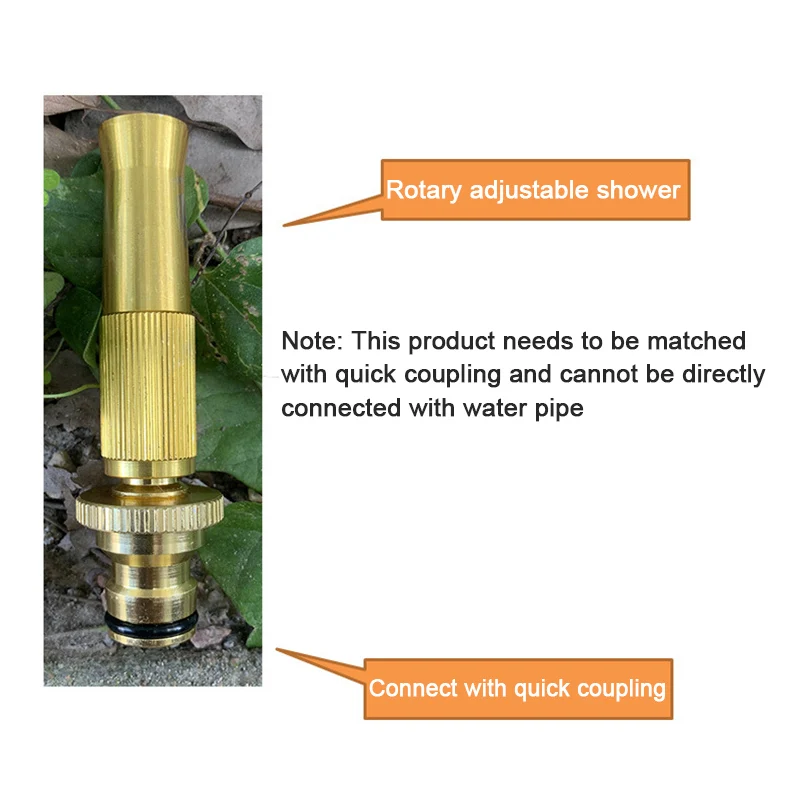 Garden irrigation Spray Nozzle  Sprinkler High Pressure Direct Spray Garden Hose Adjustable watering Nozzle Garden Accessories