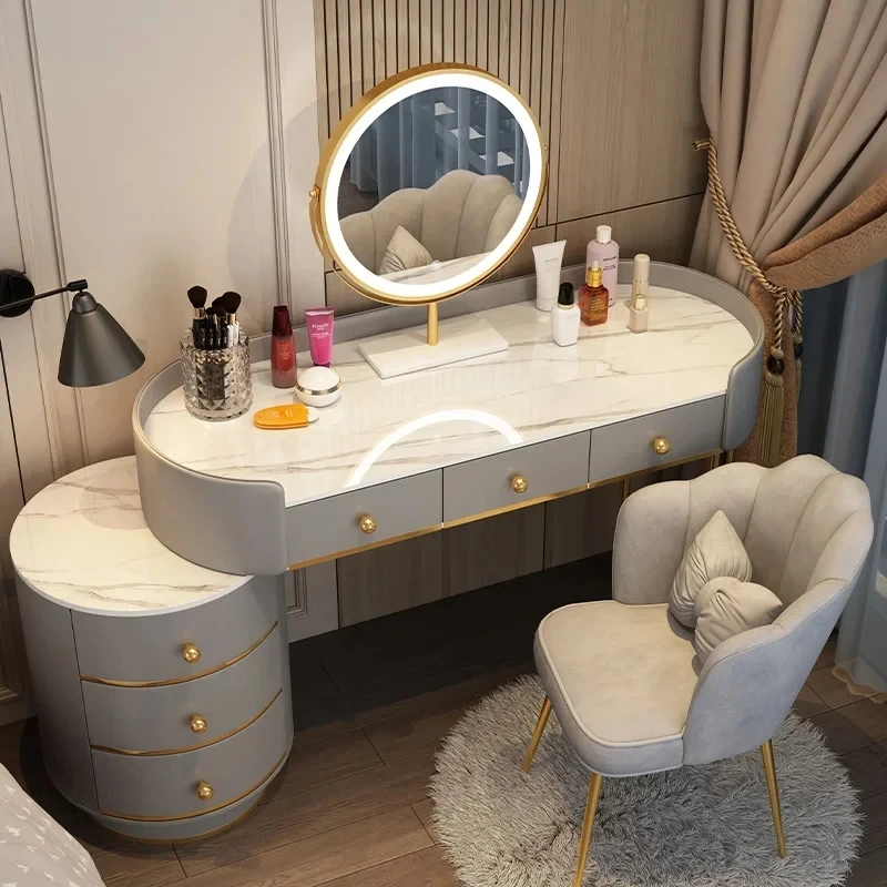 Storage Luxury Vanity Table Girls Nordic Modern Multifunctional Vanity Table Organizers Modern Comoda Pra Quarto Furniture