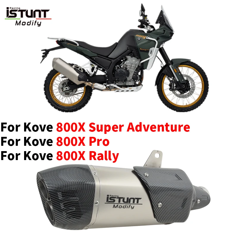 

Выхлопной терминал для мотоцикла Kove 800X 800 X Adventure Rally Pro, выхлопная система Plug and Play, глушитель с двойным отверстием