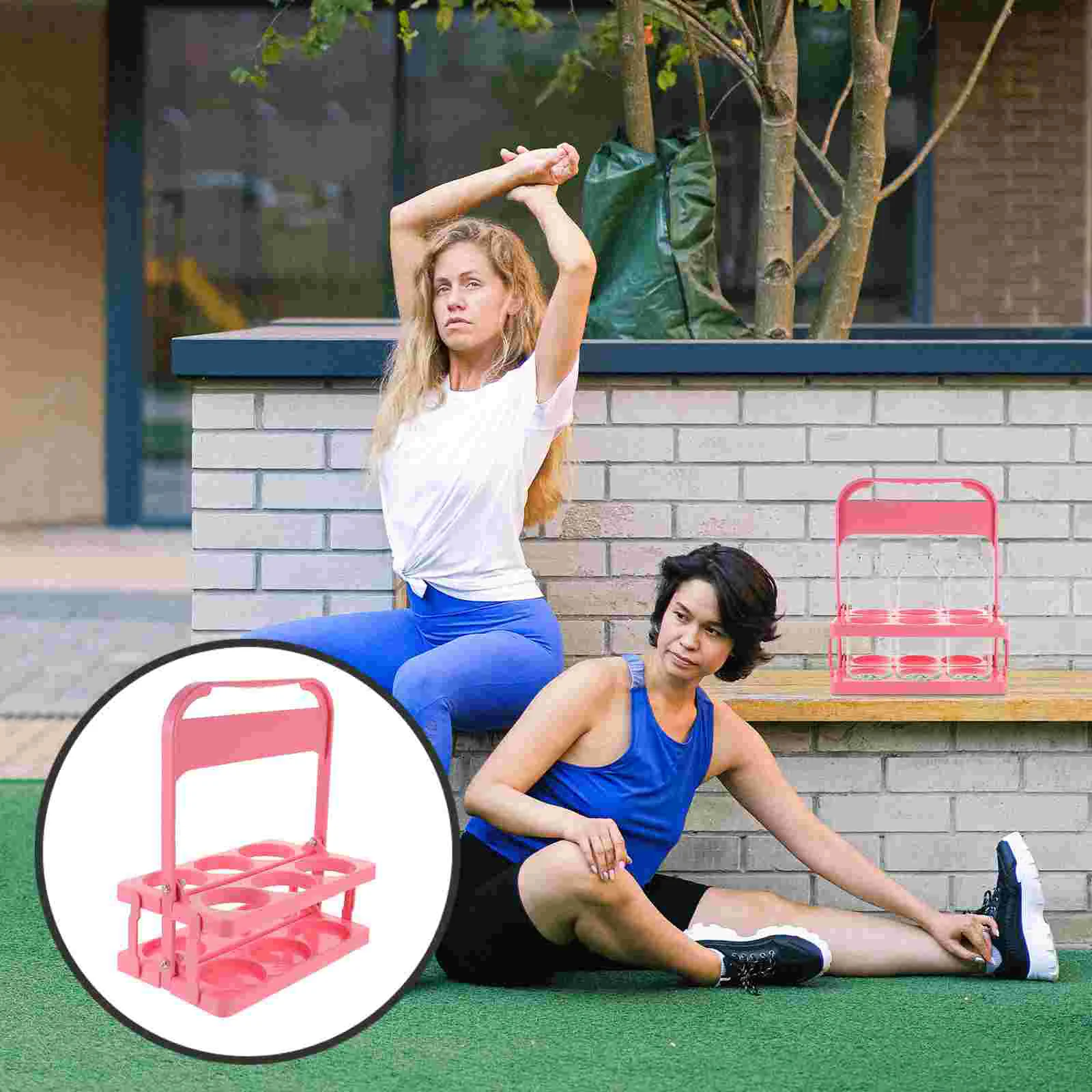 

Foldable Bottle Rack Drink Carrier Folding Beer Bottle Stand Football Team Water Bottle Rack