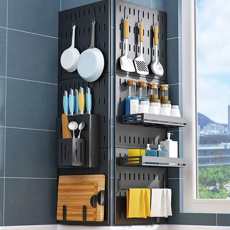 KitchenWallShelvesStorageHousekeeperOnWallHooksBathroomDIY