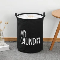 Home Laundry Basket Linen Cotton Foldable Laundry Hamper Waterproof Clothes Toys Organizer High Capacity Bathroom Storage Basket 1
