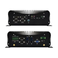 Fanless Industrial Mini PC Intel Core i7 1165G7 i5 1135G7 Mini Desktop PC Windows 10/11, HDMI & VGA RS485/232 COM GPIO  LPT USB 1