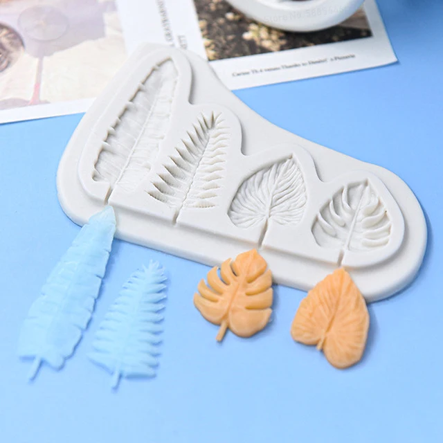 Szimuláció Trópusi Pálmalevél Szilikon Penész Teknős Levél Cupcake Topper Diy Csokoládé Tészta Fondant Torta Díszítő Szerszámok