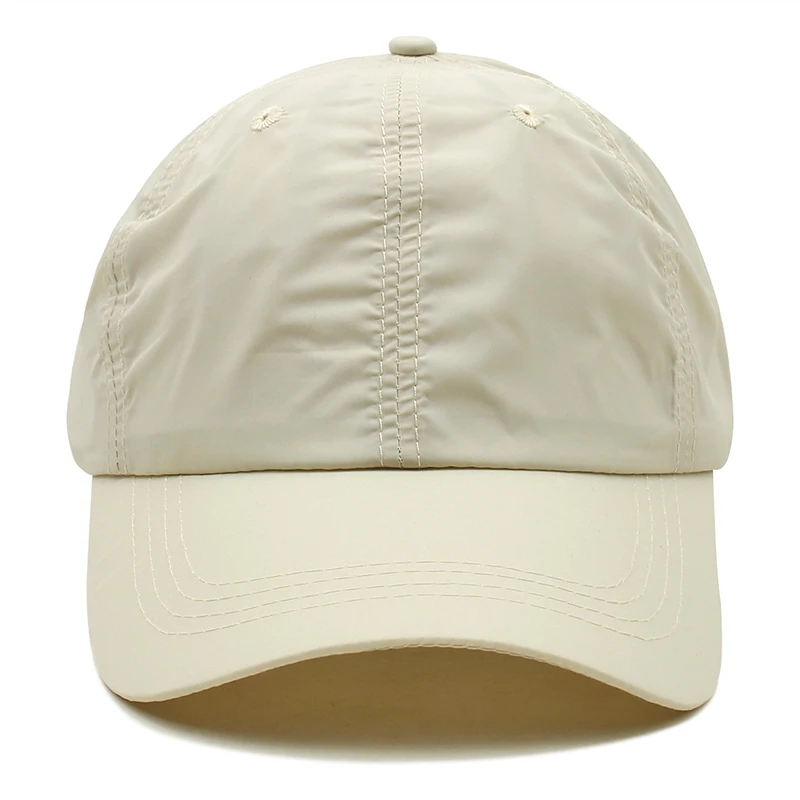 New Summer Unisex Quick Dry Snapback Cap Women Solid Color Korean Version Adjustable Baseball Caps Outdoors Thin Hip Hop Dad Hat 2