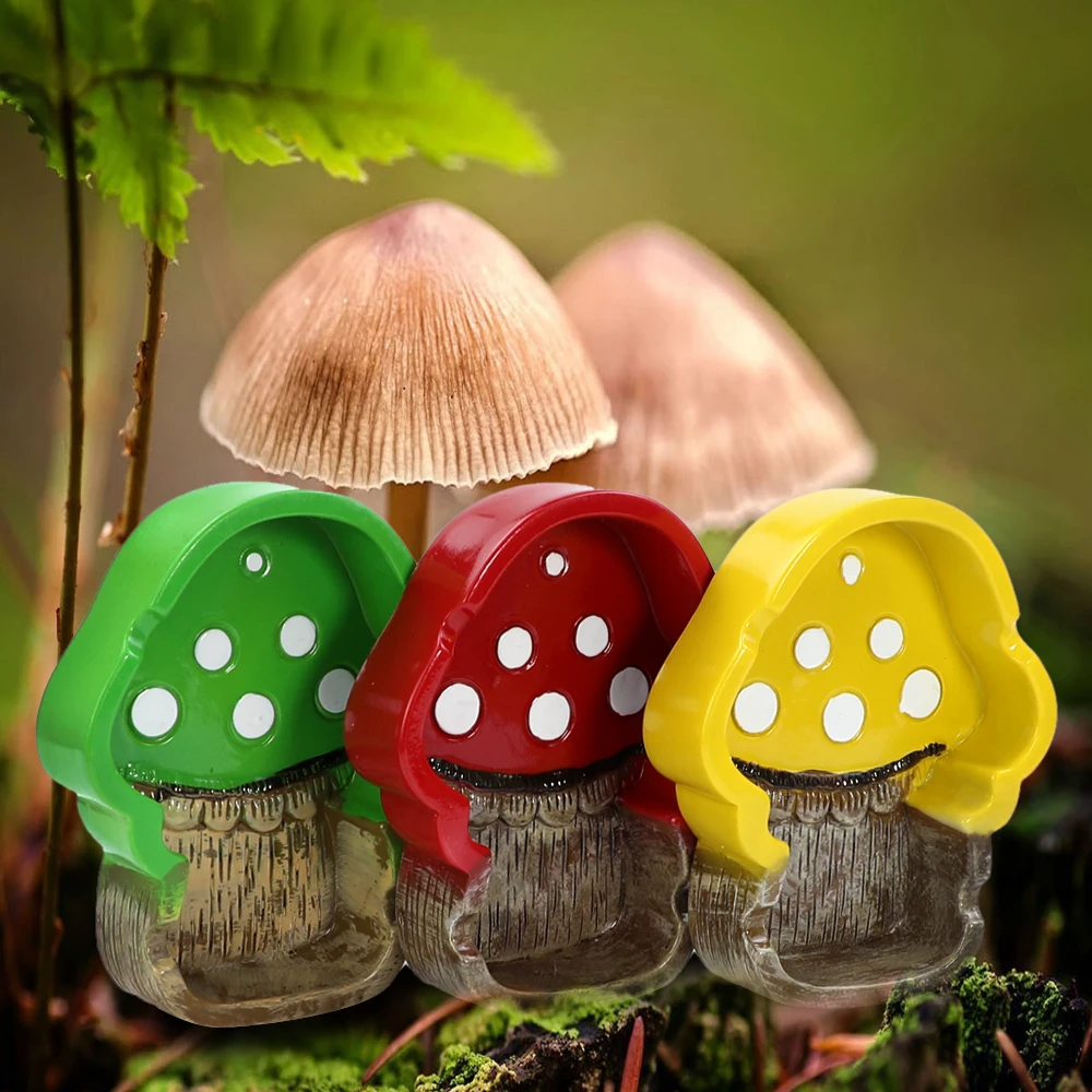 

Resin Ashtray Colorful Mushroom Pattern Ashtray Home Office Creative Personalized Crafts Accessories For Men Gift