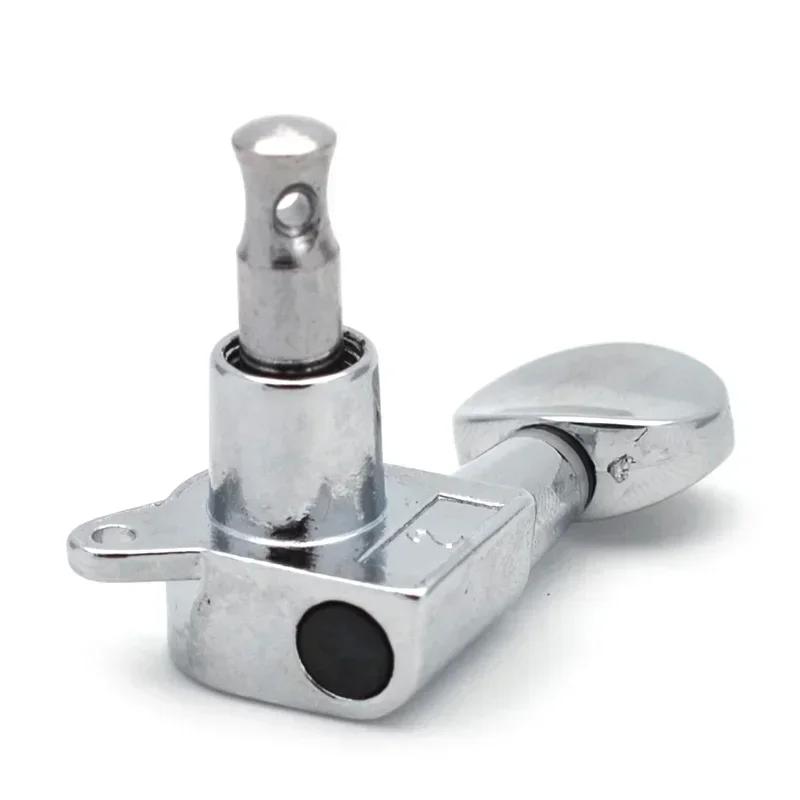 Small oval Concave Button Sealed-gear String Ukulele Tuning Pegs key Machine Tuners Heads Chrome Black for choose guitar tuning pegs