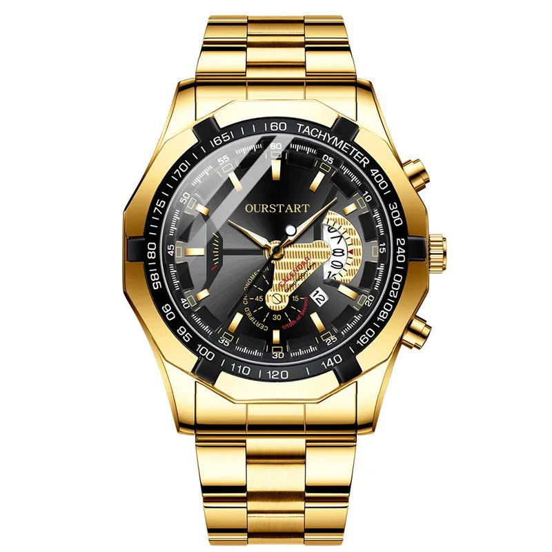Men's Calendar Quartz Watch Large Dial Quartz Watch