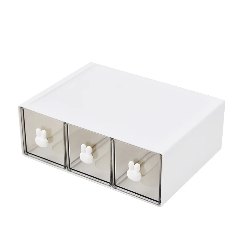 Kawaii Ins Organizer Desktop Drawer Free Combination Storage Box Plastic Hairpin Makeup Cosmetics Desk Storage Organizer Rack