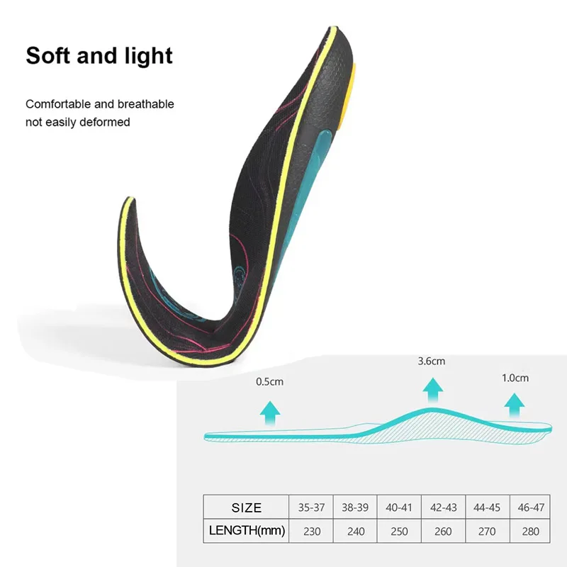 Orthotic Insoles for XO-Legs Correction Orthopedic Flat Feet Heel Pain Arch Support For Man Woman Shoe Insoles Plantar Fasciitis