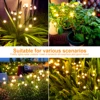 LED Solar Powered Firefly Lights Outdoor Waterproof Garden Lights for Outside Yard Backyard Patio Pathway Christmas Decor Light 3