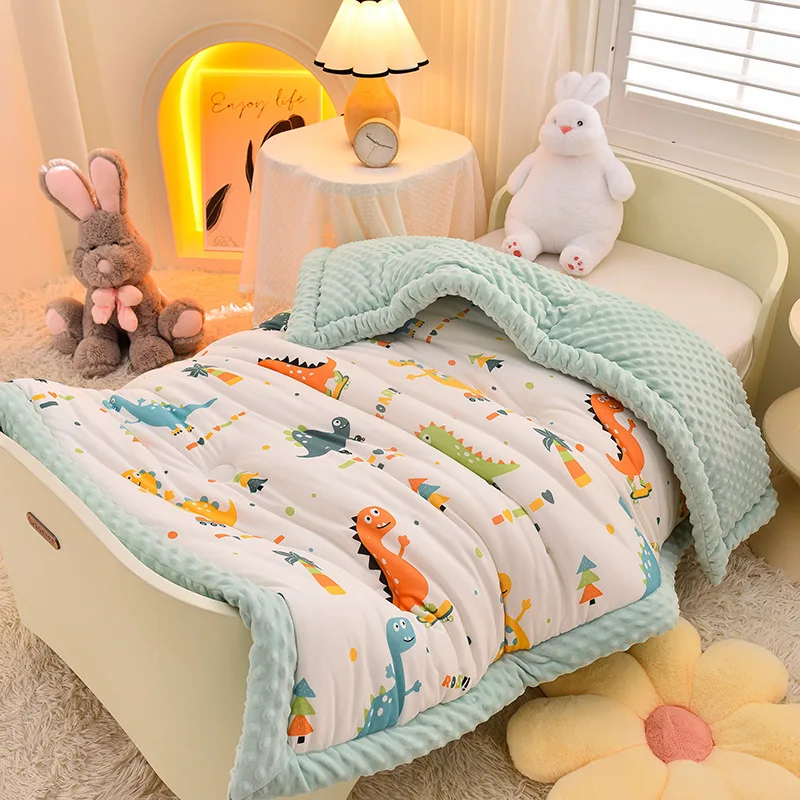 

Warm Velvet Blankets Stitch Children Beds Super Soft Plaid Quilt on The Bed Sofa Throw Blanket Office Nap Comforter Bedspread 이불