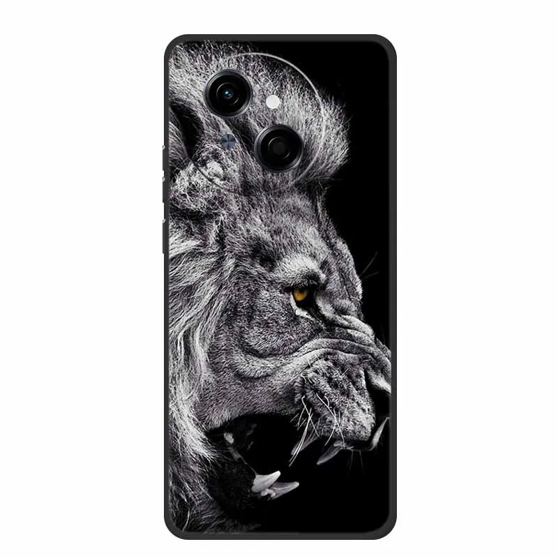 Tecno Spark Go1S Black Silicone Soft TPU Back Cover Case