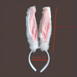 Adorable Plush Rabbit Ear Hairband Accessory (1pc)