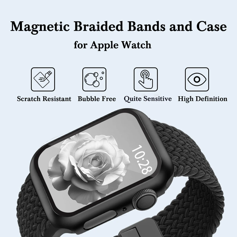 Braided Nylon Strap with Protective Case and Screen Protector