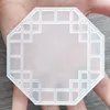 3 Sets DIY Quicksand Blank Card Brick Retro Geometric Shape Quicksand Mold Empty Plates Clear Acrylic Quicksand Blank Plate 2